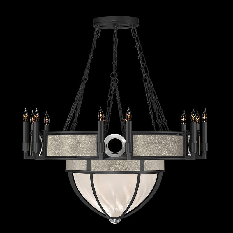 Fine Art 100037-122 15 Light Chandelier, Black