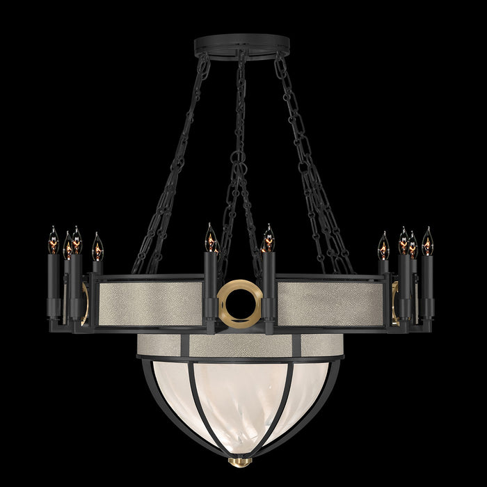 Fine Art 100037-112 15 Light Chandelier, Black