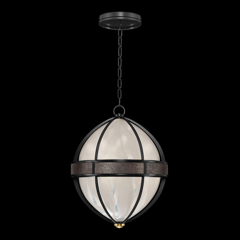 Fine Art 100038-111 Three Light Pendant, Black