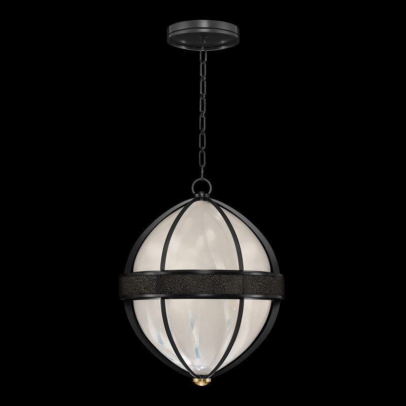 Fine Art 100038-113 Three Light Pendant, Black