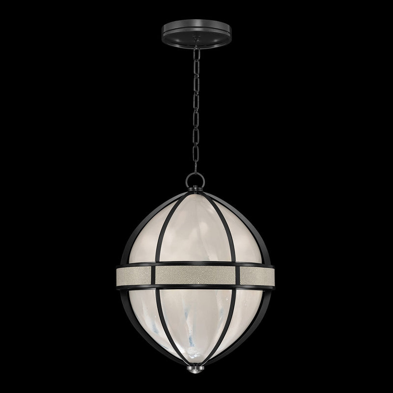 Fine Art 100038-122 Three Light Pendant, Black