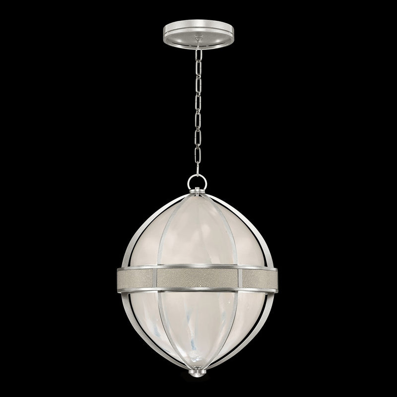 Fine Art 100038-422 Three Light Pendant, Silver