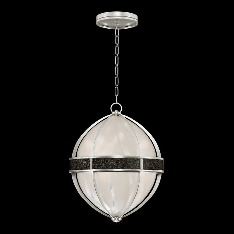 Fine Art 100038-423 Three Light Pendant, Silver