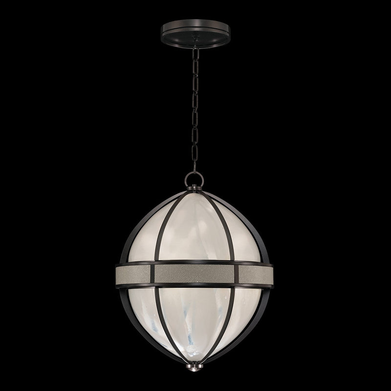 Fine Art 100038-722 Three Light Pendant, Black