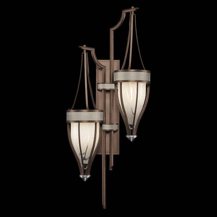 Fine Art 100041-222 Two Light Wall Sconce, Bronze