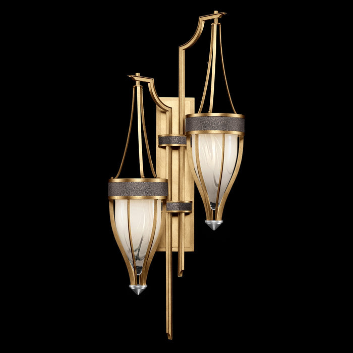 Fine Art 100041-321 Two Light Wall Sconce, Gold