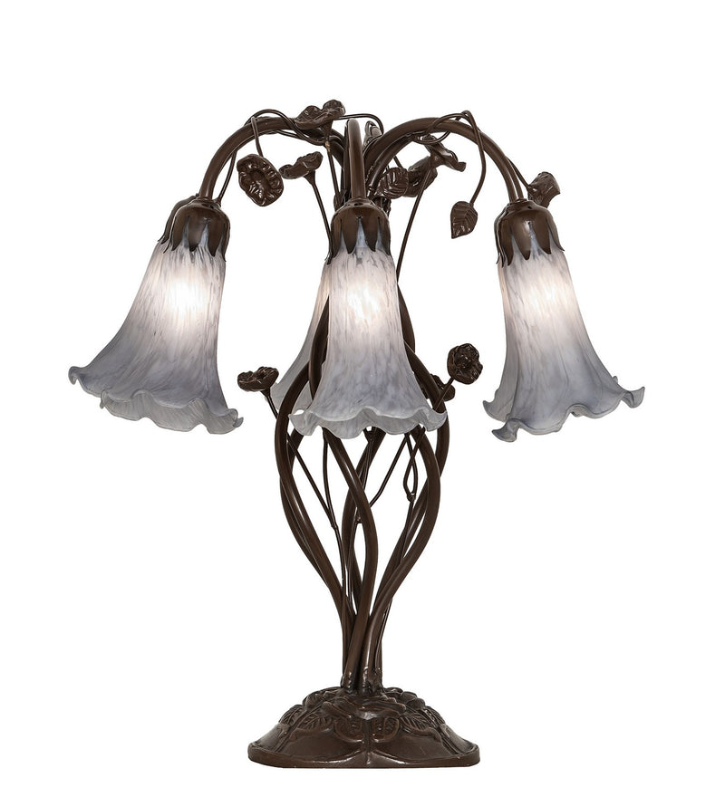 Meyda Tiffany 255813 Six Light Table Lamp, Mahogany Bronze