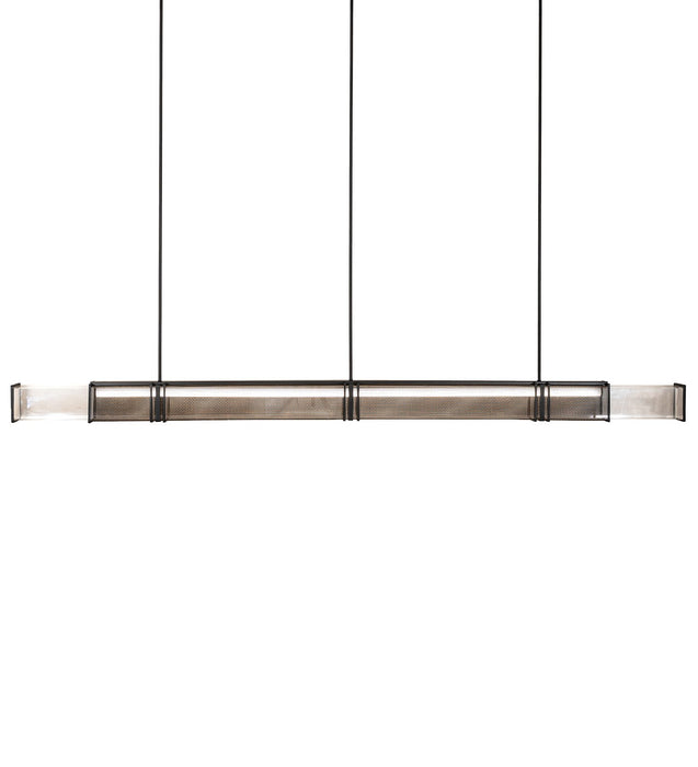 Meyda Tiffany 258960 LED Pendant, Solar Black/Gold Matte