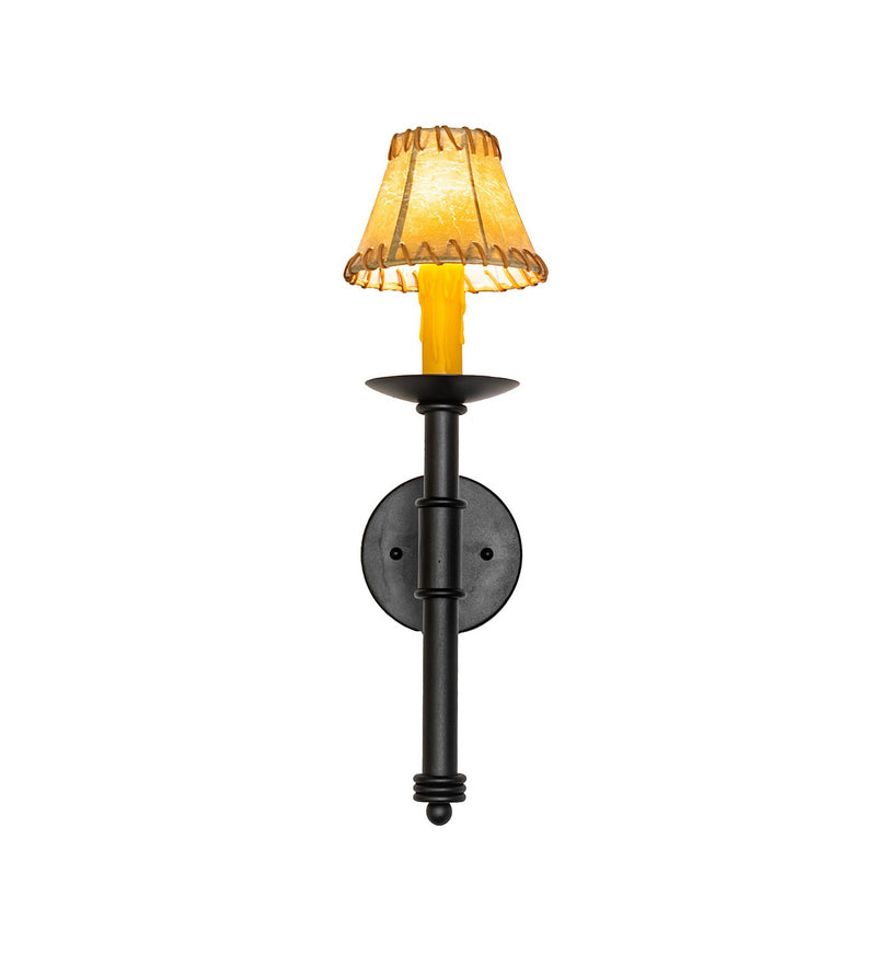 Meyda Tiffany 270069 One Light Wall Sconce, Textured Black