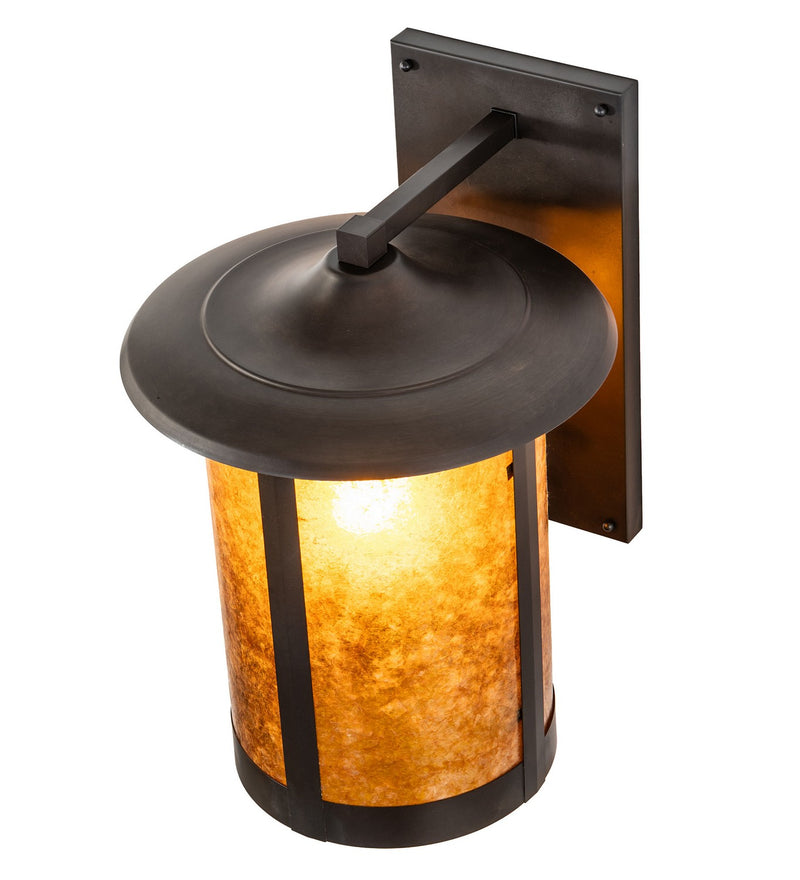 Meyda Tiffany 270071 One Light Wall Sconce, Craftsman Brown