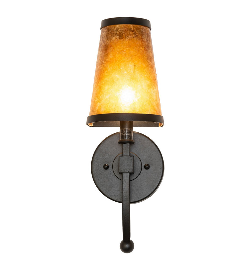 Meyda Tiffany 270093 One Light Wall Sconce, Textured Black