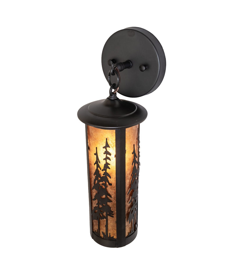 Meyda Tiffany 270095 One Light Wall Sconce, Craftsman Brown