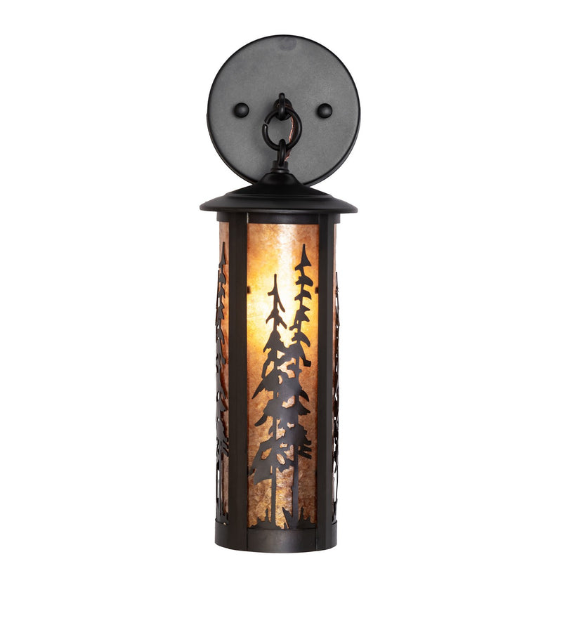 Meyda Tiffany 270095 One Light Wall Sconce, Craftsman Brown