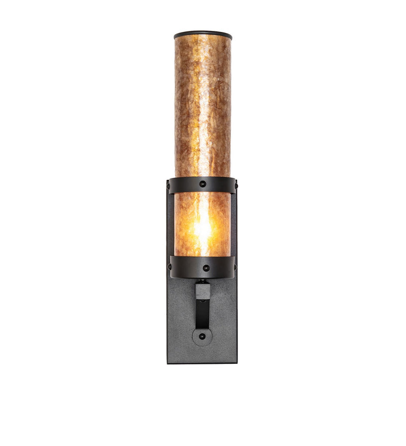 Meyda Tiffany 270104 One Light Wall Sconce, Textured Black