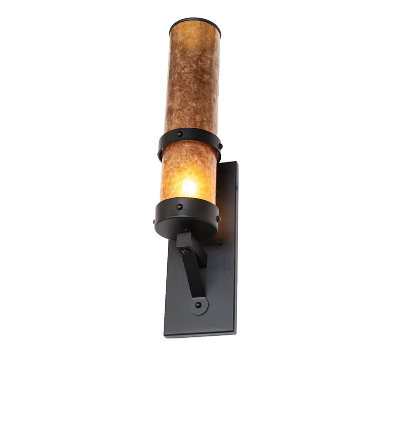 Meyda Tiffany 270104 One Light Wall Sconce, Textured Black