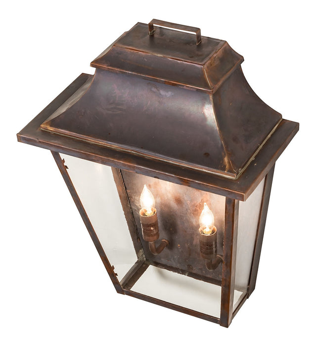 Meyda Tiffany 273147 Two Light Wall Sconce, Vintage Copper