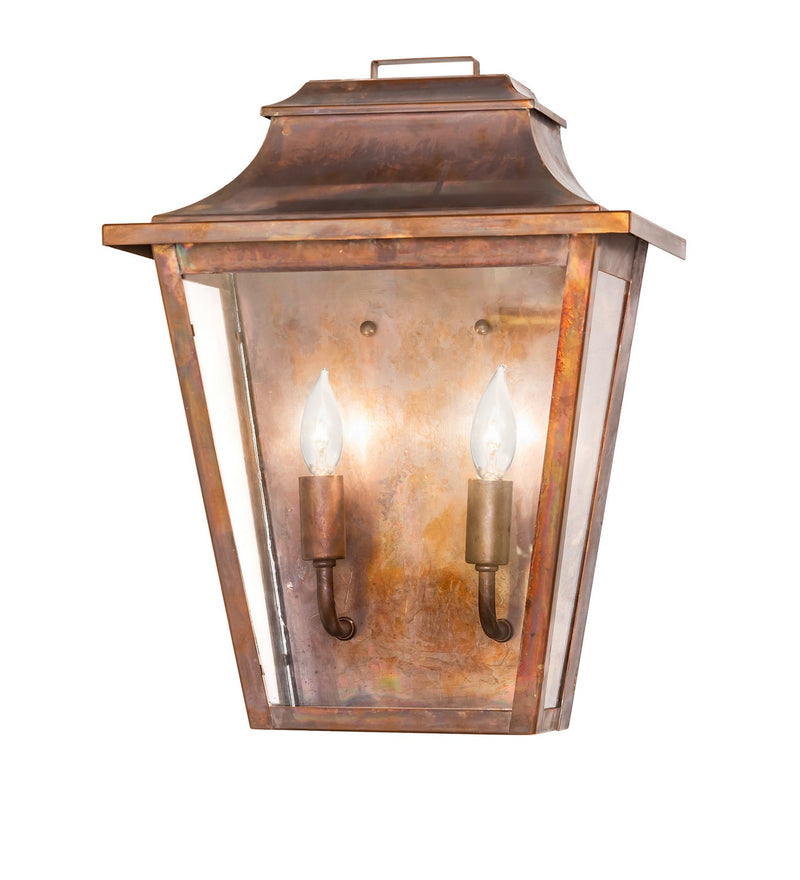 Meyda Tiffany 273148 Two Light Wall Sconce, Vintage Copper
