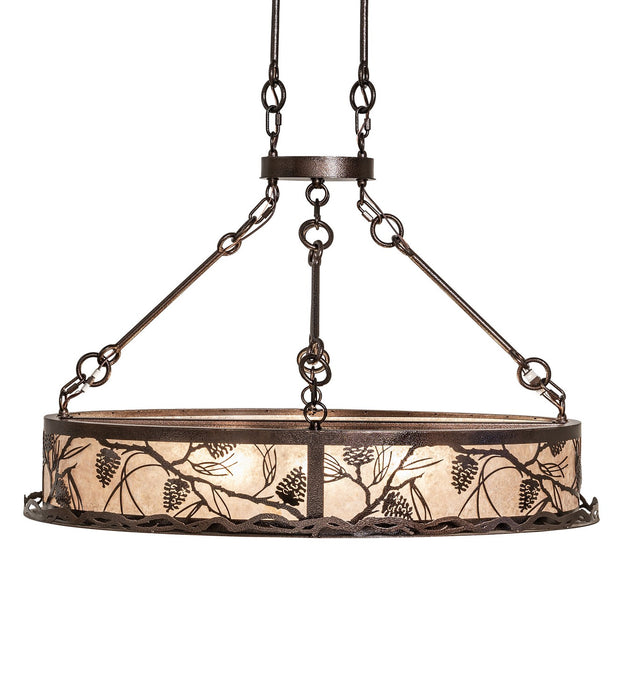Meyda Tiffany 273841 Eight Light Pendant, Copper Vein