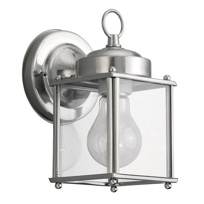 Generation Lighting 8592-965 One Light Outdoor Wall Lantern, Antique Brushed Nickel