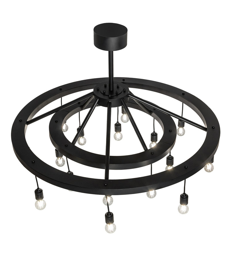 Meyda Tiffany 273996 16 Light Chandelier, Solar Black