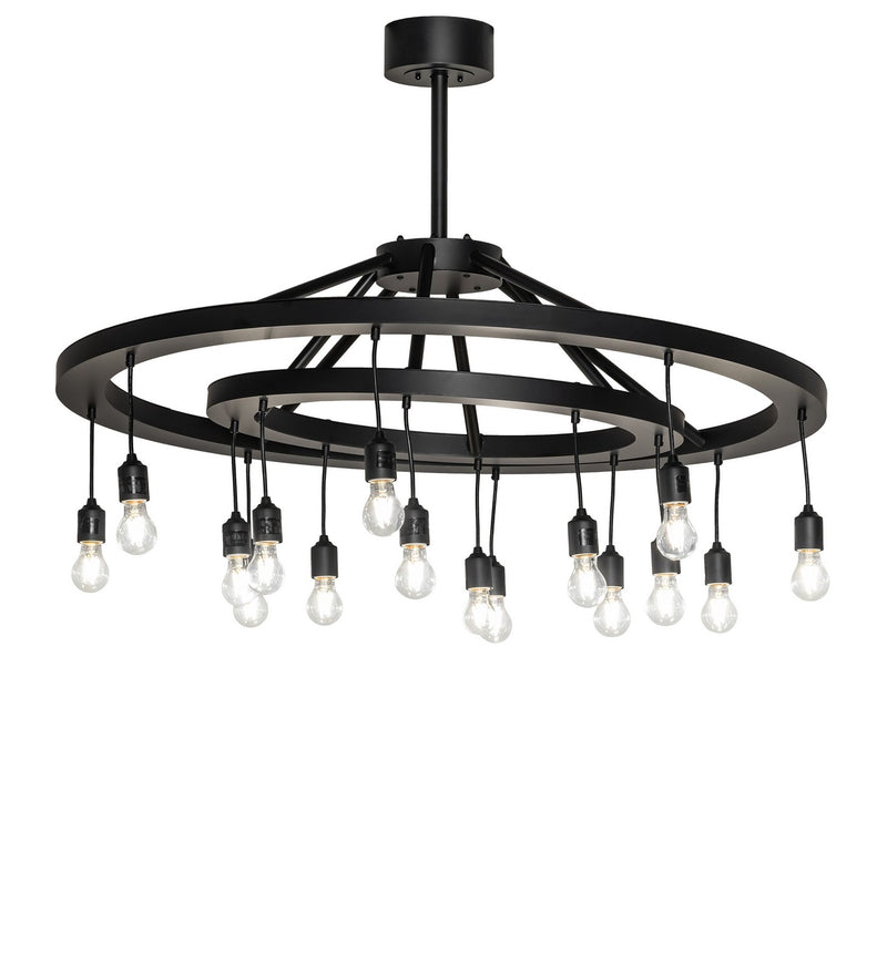 Meyda Tiffany 273996 16 Light Chandelier, Solar Black