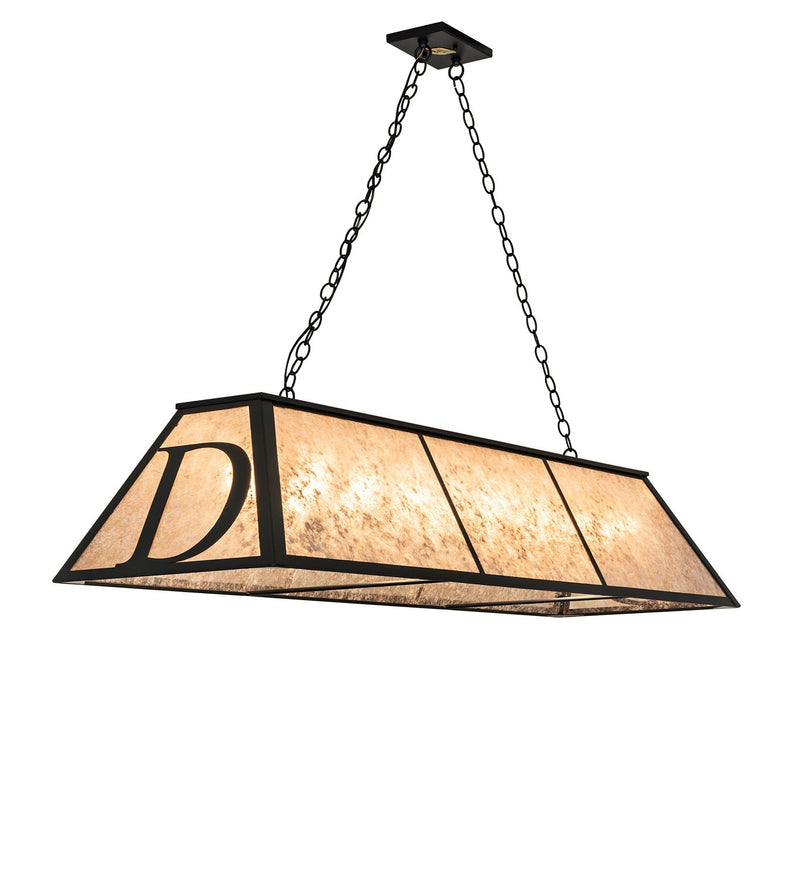 Meyda Tiffany 274660 Nine Light Pendant, Black Satin Wrought Iron