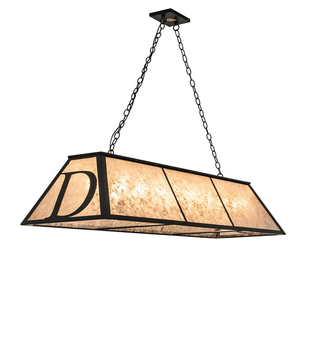 Meyda Tiffany 274660 Nine Light Pendant, Black Satin Wrought Iron