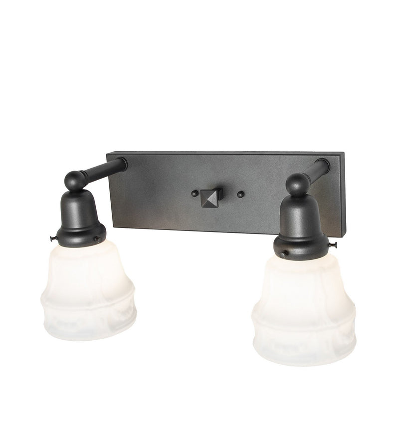 Meyda Tiffany 274927 Two Light Wall Sconce, Blackened Pewter