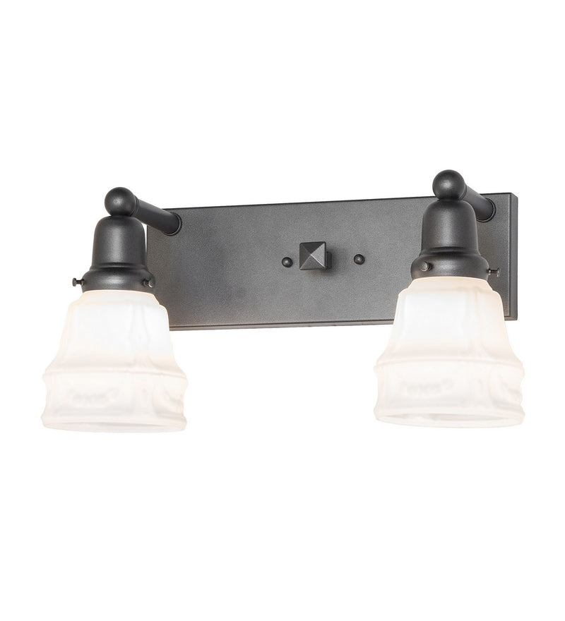 Meyda Tiffany 274927 Two Light Wall Sconce, Blackened Pewter