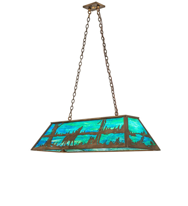 Meyda Tiffany 275628 Six Light Pendant, Antique Copper