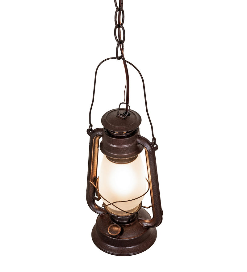 Meyda Tiffany 275780 One Light Mini Pendant, Distressed Rust