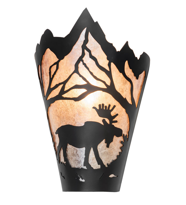 Meyda Tiffany 276375 One Light Wall Sconce, Solar Black