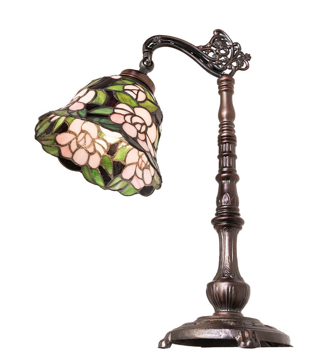 Meyda Tiffany 65078 One Light Table Lamp, Mahogany Bronze