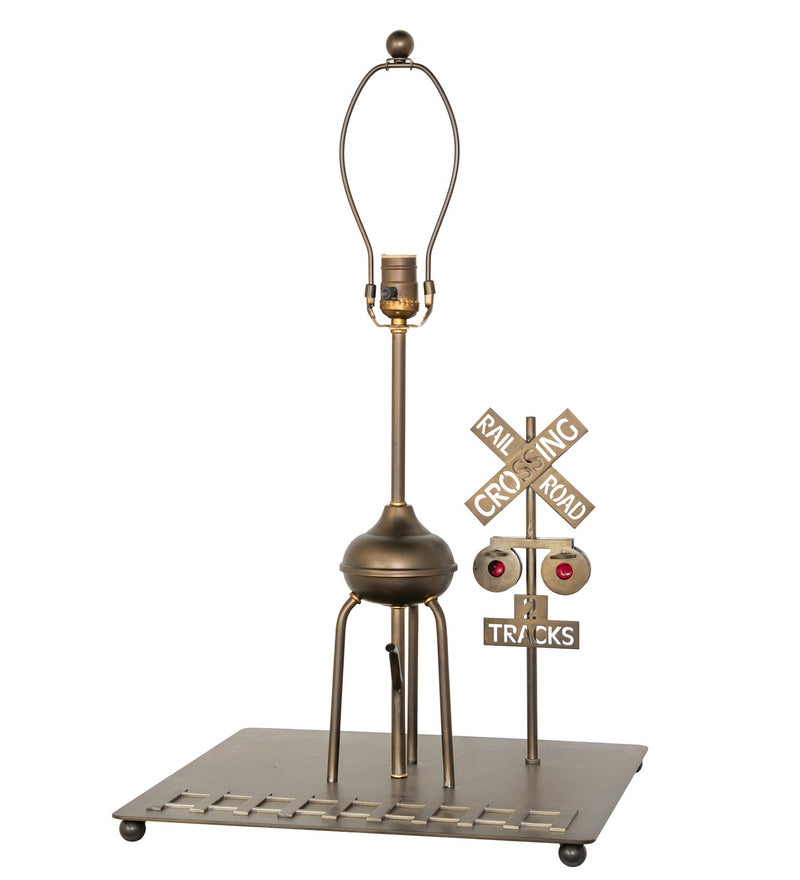 Meyda Tiffany 98701 One Light Table Base, Antique Copper