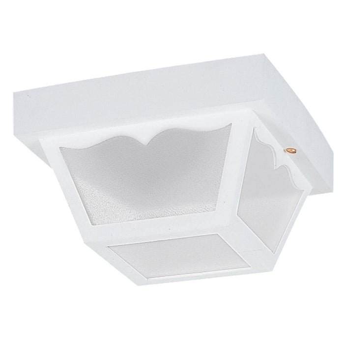 Generation Lighting 7567-15 One Light Outdoor Flush Mount, White