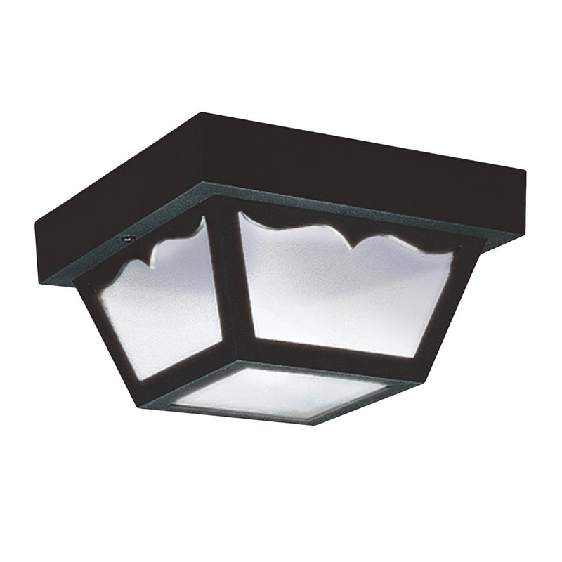 Generation Lighting 7567-32 One Light Outdoor Flush Mount, Black