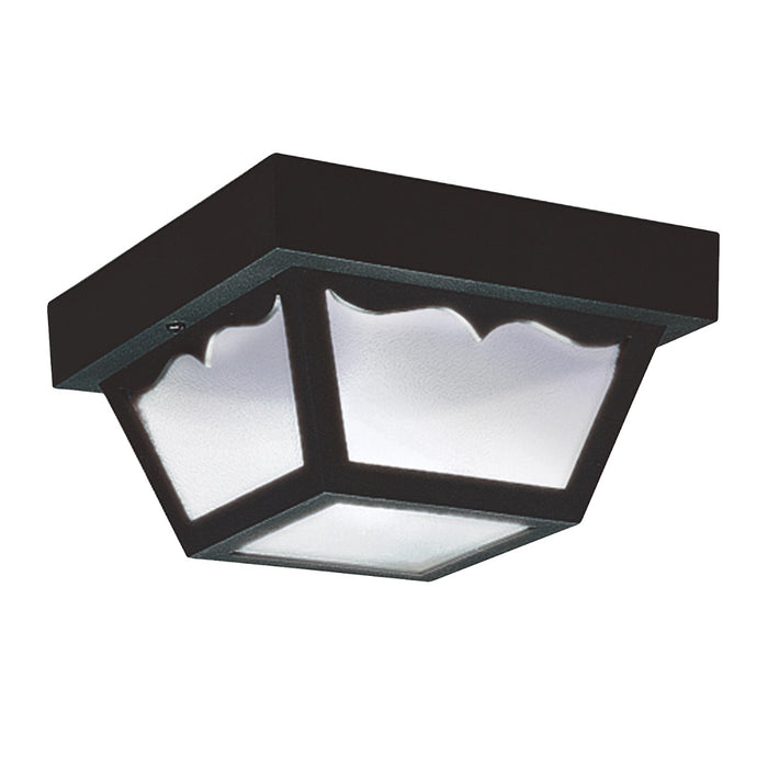 Generation Lighting 7567-32 One Light Outdoor Flush Mount, Black