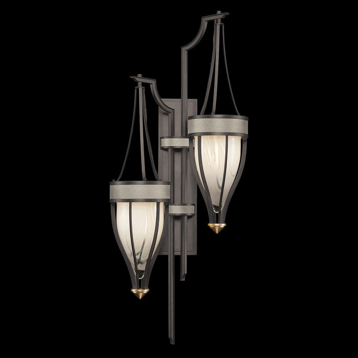 Fine Art 100041-712 Two Light Wall Sconce, Black