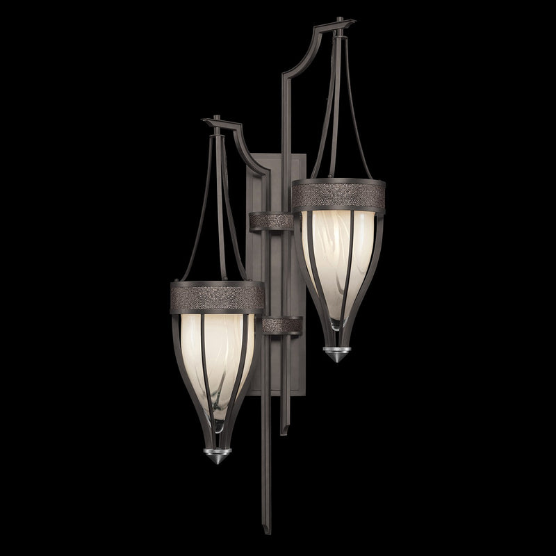 Fine Art 100041-721 Two Light Wall Sconce, Black