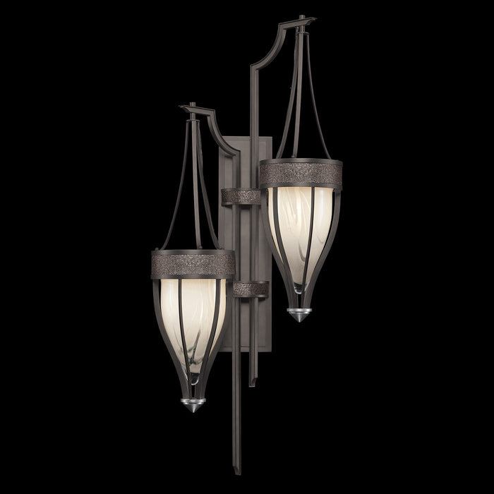 Fine Art 100041-721 Two Light Wall Sconce, Black