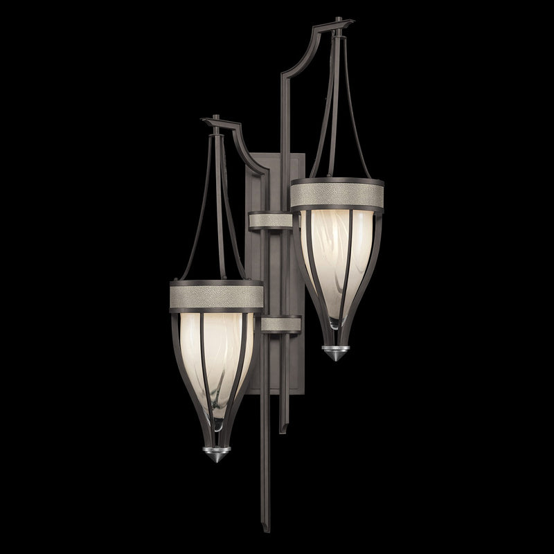 Fine Art 100041-722 Two Light Wall Sconce, Black