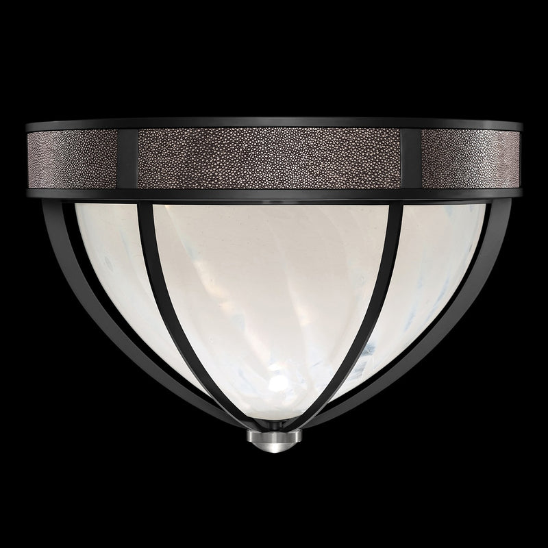 Fine Art 100042-121 Three Light Flush Mount, Black