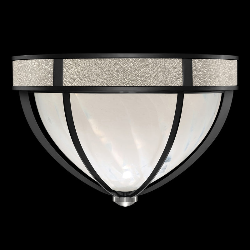 Fine Art 100042-122 Three Light Flush Mount, Black