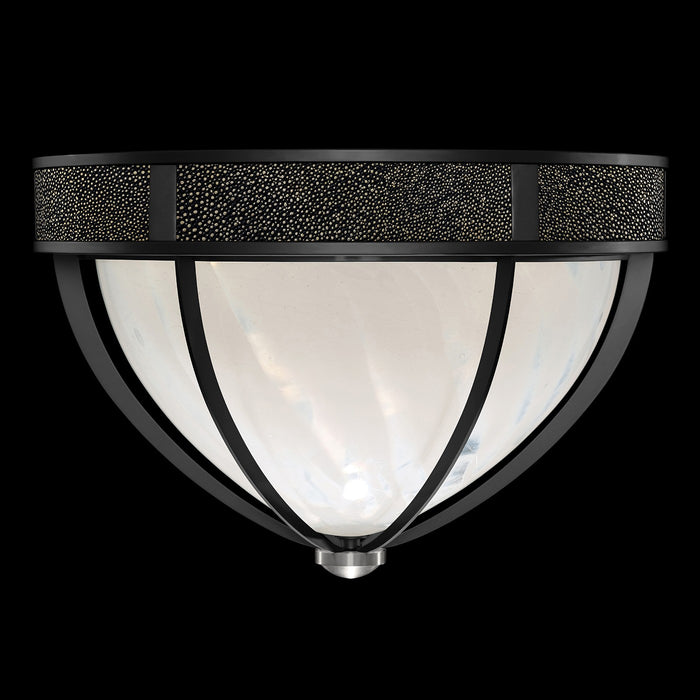 Fine Art 100042-123 Three Light Flush Mount, Black