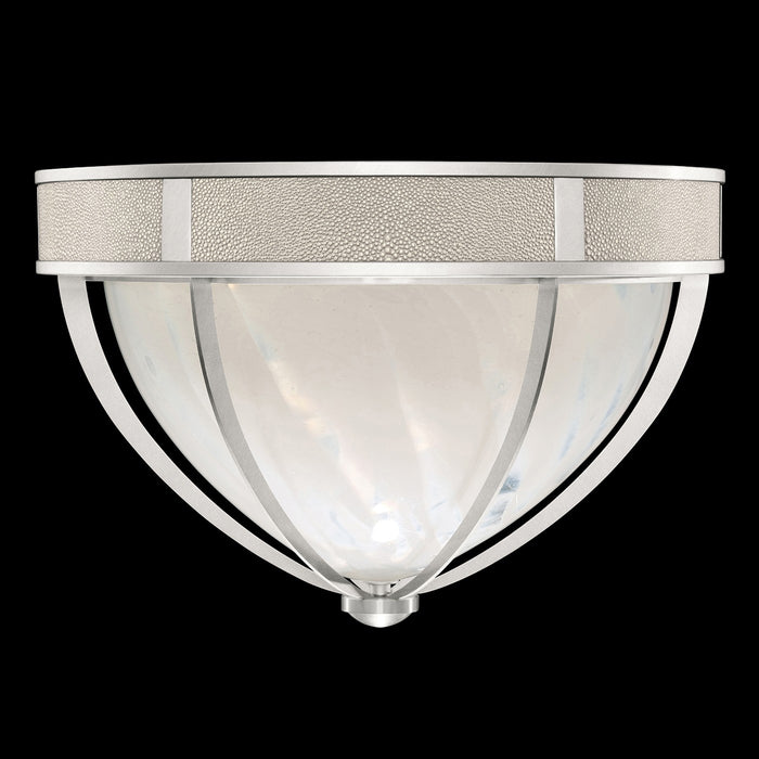 Fine Art 100042-422 Three Light Flush Mount, Silver