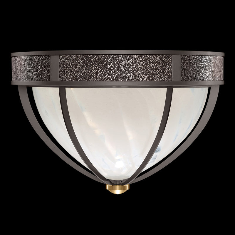 Fine Art 100042-711 Three Light Flush Mount, Black