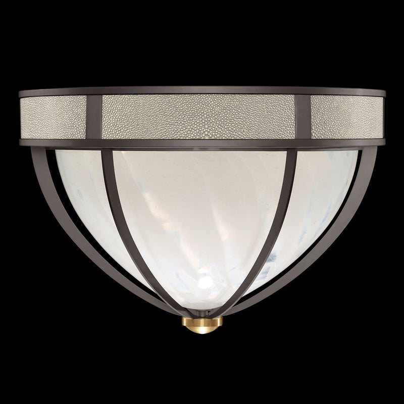 Fine Art 100042-712 Three Light Flush Mount, Black