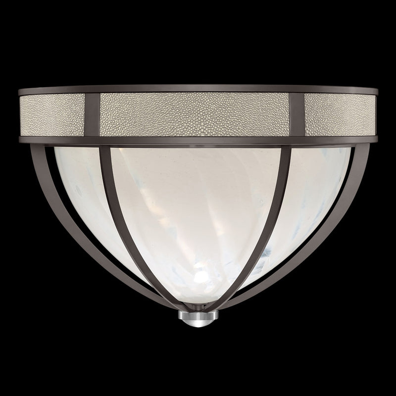 Fine Art 100042-722 Three Light Flush Mount, Black