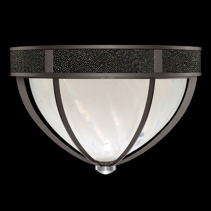 Fine Art 100042-723 Three Light Flush Mount, Black