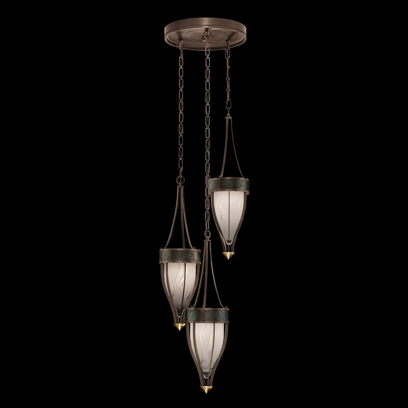 Fine Art 100044-213 Three Light Pendant, Bronze